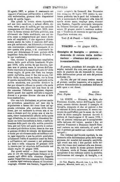 Annali della giurisprudenza italiana raccolta generale delle decisioni delle Corti di cassazione e d'appello in materia civile, criminale, commerciale, di diritto pubblico e amministrativo, e di procedura civile e penale