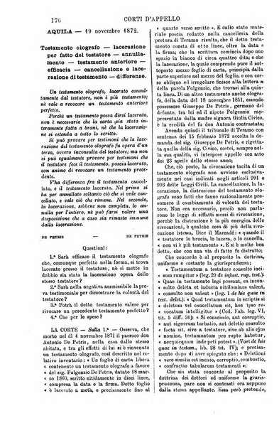 Annali della giurisprudenza italiana raccolta generale delle decisioni delle Corti di cassazione e d'appello in materia civile, criminale, commerciale, di diritto pubblico e amministrativo, e di procedura civile e penale