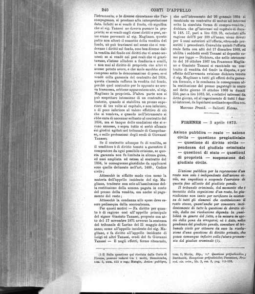 Annali della giurisprudenza italiana raccolta generale delle decisioni delle Corti di cassazione e d'appello in materia civile, criminale, commerciale, di diritto pubblico e amministrativo, e di procedura civile e penale