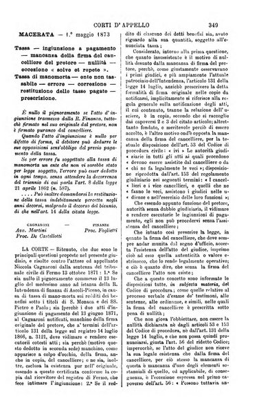 Annali della giurisprudenza italiana raccolta generale delle decisioni delle Corti di cassazione e d'appello in materia civile, criminale, commerciale, di diritto pubblico e amministrativo, e di procedura civile e penale