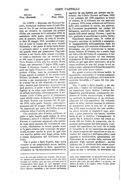 Annali della giurisprudenza italiana raccolta generale delle decisioni delle Corti di cassazione e d'appello in materia civile, criminale, commerciale, di diritto pubblico e amministrativo, e di procedura civile e penale