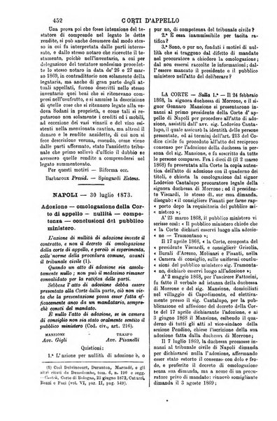 Annali della giurisprudenza italiana raccolta generale delle decisioni delle Corti di cassazione e d'appello in materia civile, criminale, commerciale, di diritto pubblico e amministrativo, e di procedura civile e penale