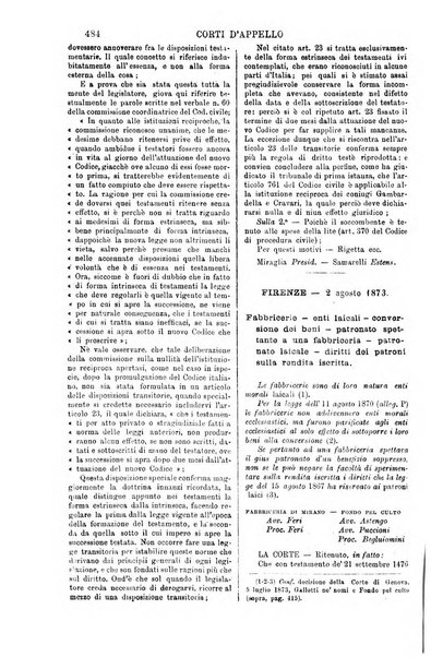 Annali della giurisprudenza italiana raccolta generale delle decisioni delle Corti di cassazione e d'appello in materia civile, criminale, commerciale, di diritto pubblico e amministrativo, e di procedura civile e penale