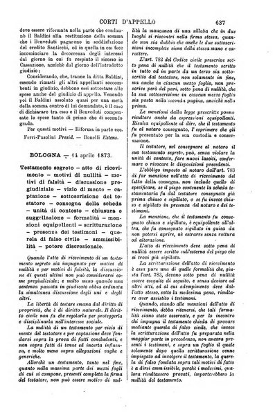 Annali della giurisprudenza italiana raccolta generale delle decisioni delle Corti di cassazione e d'appello in materia civile, criminale, commerciale, di diritto pubblico e amministrativo, e di procedura civile e penale