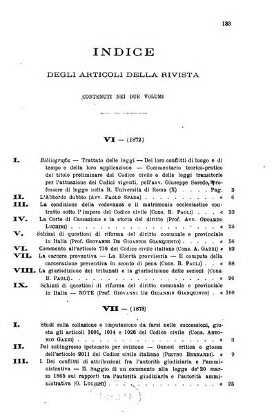 Annali della giurisprudenza italiana raccolta generale delle decisioni delle Corti di cassazione e d'appello in materia civile, criminale, commerciale, di diritto pubblico e amministrativo, e di procedura civile e penale