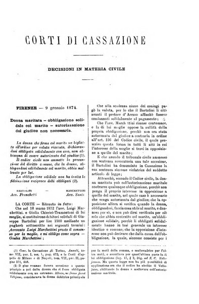 Annali della giurisprudenza italiana raccolta generale delle decisioni delle Corti di cassazione e d'appello in materia civile, criminale, commerciale, di diritto pubblico e amministrativo, e di procedura civile e penale