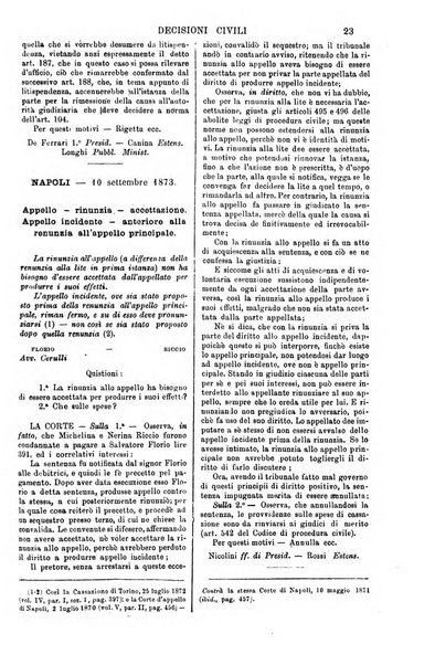 Annali della giurisprudenza italiana raccolta generale delle decisioni delle Corti di cassazione e d'appello in materia civile, criminale, commerciale, di diritto pubblico e amministrativo, e di procedura civile e penale