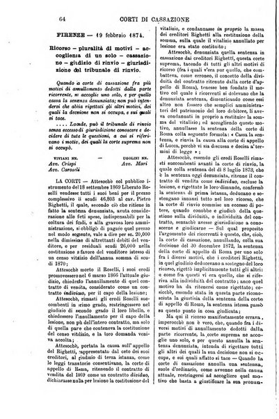 Annali della giurisprudenza italiana raccolta generale delle decisioni delle Corti di cassazione e d'appello in materia civile, criminale, commerciale, di diritto pubblico e amministrativo, e di procedura civile e penale