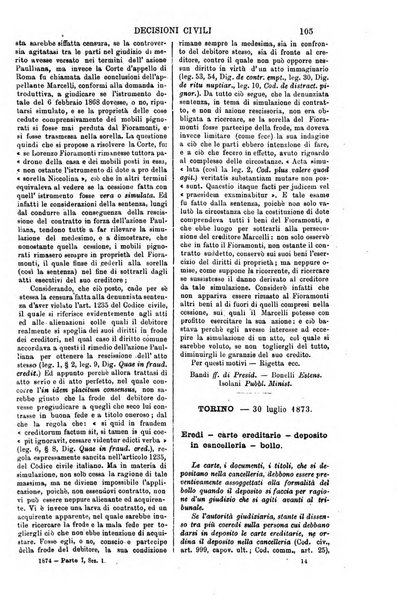 Annali della giurisprudenza italiana raccolta generale delle decisioni delle Corti di cassazione e d'appello in materia civile, criminale, commerciale, di diritto pubblico e amministrativo, e di procedura civile e penale