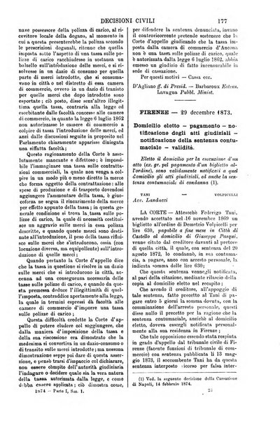 Annali della giurisprudenza italiana raccolta generale delle decisioni delle Corti di cassazione e d'appello in materia civile, criminale, commerciale, di diritto pubblico e amministrativo, e di procedura civile e penale