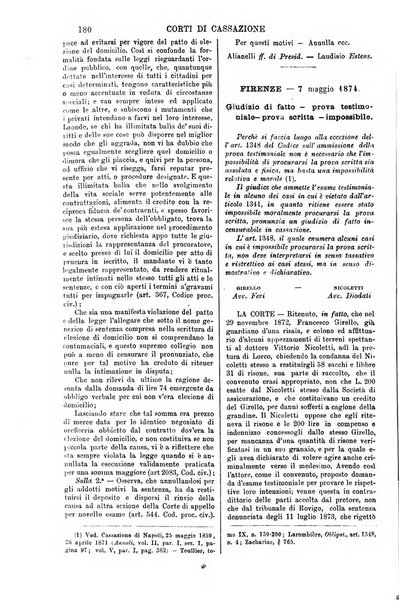 Annali della giurisprudenza italiana raccolta generale delle decisioni delle Corti di cassazione e d'appello in materia civile, criminale, commerciale, di diritto pubblico e amministrativo, e di procedura civile e penale