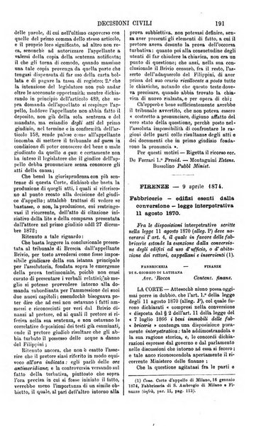 Annali della giurisprudenza italiana raccolta generale delle decisioni delle Corti di cassazione e d'appello in materia civile, criminale, commerciale, di diritto pubblico e amministrativo, e di procedura civile e penale