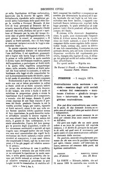 Annali della giurisprudenza italiana raccolta generale delle decisioni delle Corti di cassazione e d'appello in materia civile, criminale, commerciale, di diritto pubblico e amministrativo, e di procedura civile e penale