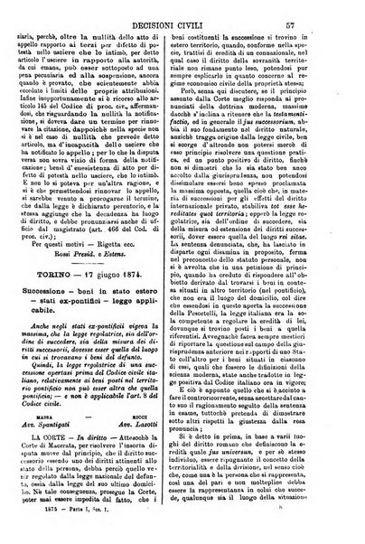 Annali della giurisprudenza italiana raccolta generale delle decisioni delle Corti di cassazione e d'appello in materia civile, criminale, commerciale, di diritto pubblico e amministrativo, e di procedura civile e penale