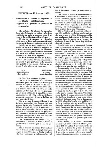 Annali della giurisprudenza italiana raccolta generale delle decisioni delle Corti di cassazione e d'appello in materia civile, criminale, commerciale, di diritto pubblico e amministrativo, e di procedura civile e penale