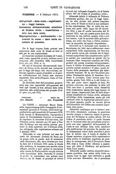 Annali della giurisprudenza italiana raccolta generale delle decisioni delle Corti di cassazione e d'appello in materia civile, criminale, commerciale, di diritto pubblico e amministrativo, e di procedura civile e penale