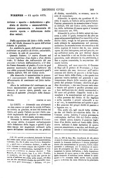 Annali della giurisprudenza italiana raccolta generale delle decisioni delle Corti di cassazione e d'appello in materia civile, criminale, commerciale, di diritto pubblico e amministrativo, e di procedura civile e penale