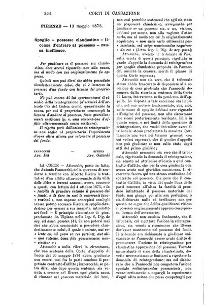 Annali della giurisprudenza italiana raccolta generale delle decisioni delle Corti di cassazione e d'appello in materia civile, criminale, commerciale, di diritto pubblico e amministrativo, e di procedura civile e penale