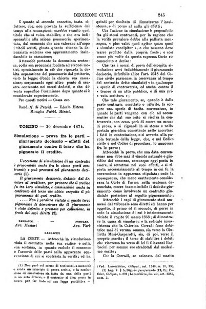 Annali della giurisprudenza italiana raccolta generale delle decisioni delle Corti di cassazione e d'appello in materia civile, criminale, commerciale, di diritto pubblico e amministrativo, e di procedura civile e penale