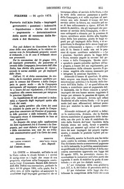 Annali della giurisprudenza italiana raccolta generale delle decisioni delle Corti di cassazione e d'appello in materia civile, criminale, commerciale, di diritto pubblico e amministrativo, e di procedura civile e penale