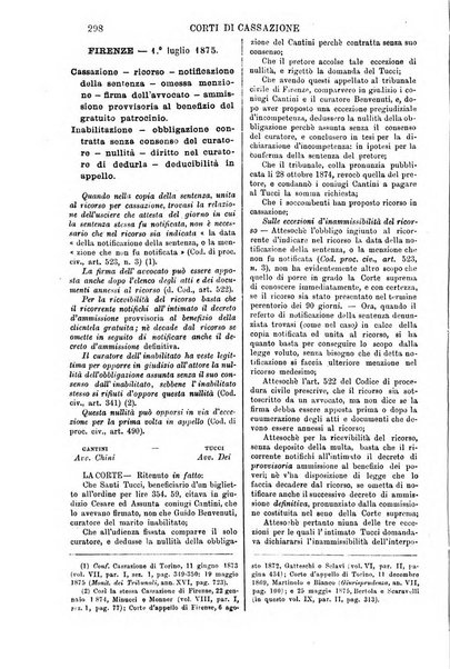 Annali della giurisprudenza italiana raccolta generale delle decisioni delle Corti di cassazione e d'appello in materia civile, criminale, commerciale, di diritto pubblico e amministrativo, e di procedura civile e penale