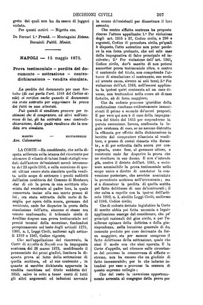 Annali della giurisprudenza italiana raccolta generale delle decisioni delle Corti di cassazione e d'appello in materia civile, criminale, commerciale, di diritto pubblico e amministrativo, e di procedura civile e penale