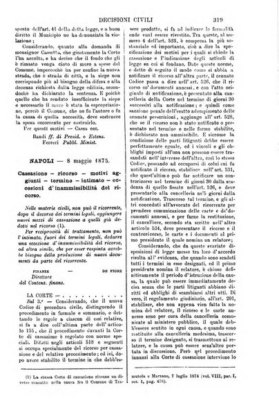 Annali della giurisprudenza italiana raccolta generale delle decisioni delle Corti di cassazione e d'appello in materia civile, criminale, commerciale, di diritto pubblico e amministrativo, e di procedura civile e penale