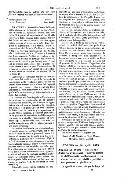 Annali della giurisprudenza italiana raccolta generale delle decisioni delle Corti di cassazione e d'appello in materia civile, criminale, commerciale, di diritto pubblico e amministrativo, e di procedura civile e penale