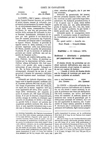 Annali della giurisprudenza italiana raccolta generale delle decisioni delle Corti di cassazione e d'appello in materia civile, criminale, commerciale, di diritto pubblico e amministrativo, e di procedura civile e penale