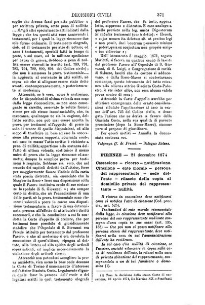 Annali della giurisprudenza italiana raccolta generale delle decisioni delle Corti di cassazione e d'appello in materia civile, criminale, commerciale, di diritto pubblico e amministrativo, e di procedura civile e penale