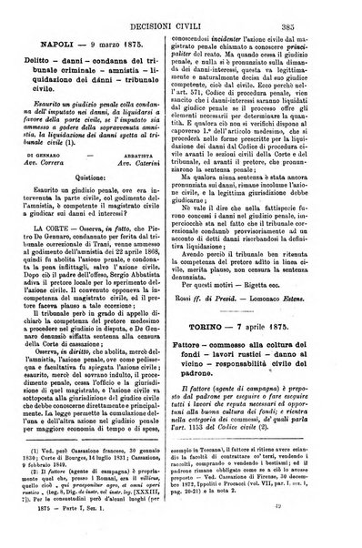 Annali della giurisprudenza italiana raccolta generale delle decisioni delle Corti di cassazione e d'appello in materia civile, criminale, commerciale, di diritto pubblico e amministrativo, e di procedura civile e penale