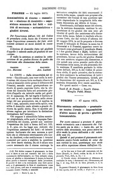 Annali della giurisprudenza italiana raccolta generale delle decisioni delle Corti di cassazione e d'appello in materia civile, criminale, commerciale, di diritto pubblico e amministrativo, e di procedura civile e penale