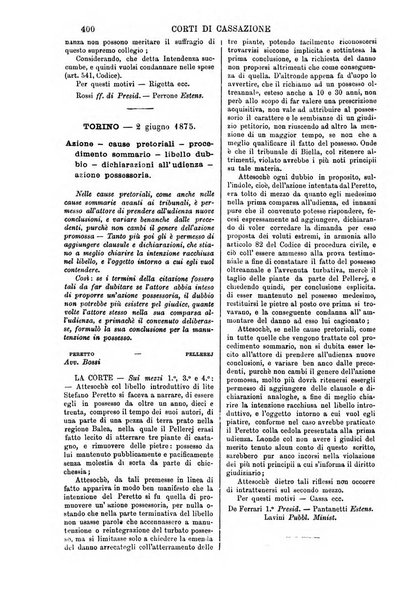 Annali della giurisprudenza italiana raccolta generale delle decisioni delle Corti di cassazione e d'appello in materia civile, criminale, commerciale, di diritto pubblico e amministrativo, e di procedura civile e penale