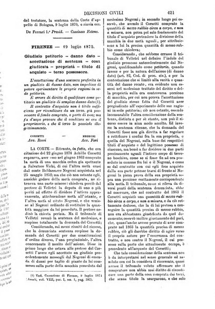 Annali della giurisprudenza italiana raccolta generale delle decisioni delle Corti di cassazione e d'appello in materia civile, criminale, commerciale, di diritto pubblico e amministrativo, e di procedura civile e penale