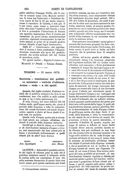 Annali della giurisprudenza italiana raccolta generale delle decisioni delle Corti di cassazione e d'appello in materia civile, criminale, commerciale, di diritto pubblico e amministrativo, e di procedura civile e penale