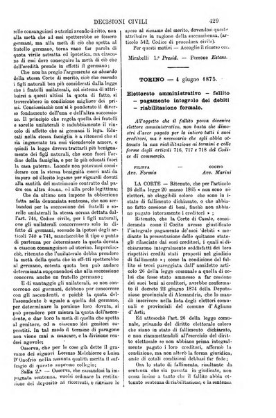 Annali della giurisprudenza italiana raccolta generale delle decisioni delle Corti di cassazione e d'appello in materia civile, criminale, commerciale, di diritto pubblico e amministrativo, e di procedura civile e penale