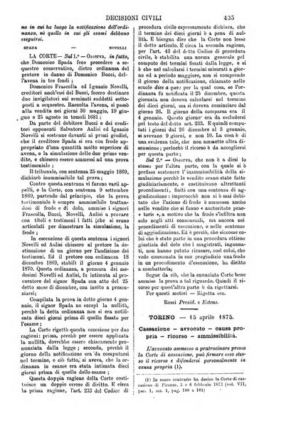 Annali della giurisprudenza italiana raccolta generale delle decisioni delle Corti di cassazione e d'appello in materia civile, criminale, commerciale, di diritto pubblico e amministrativo, e di procedura civile e penale