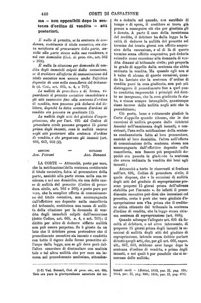 Annali della giurisprudenza italiana raccolta generale delle decisioni delle Corti di cassazione e d'appello in materia civile, criminale, commerciale, di diritto pubblico e amministrativo, e di procedura civile e penale