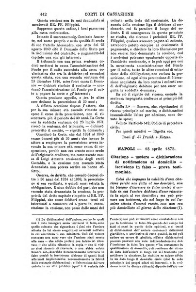 Annali della giurisprudenza italiana raccolta generale delle decisioni delle Corti di cassazione e d'appello in materia civile, criminale, commerciale, di diritto pubblico e amministrativo, e di procedura civile e penale