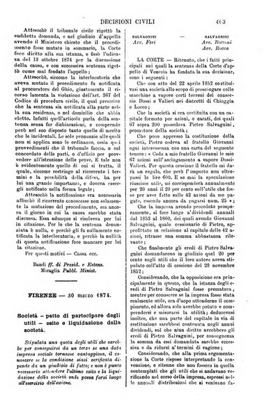 Annali della giurisprudenza italiana raccolta generale delle decisioni delle Corti di cassazione e d'appello in materia civile, criminale, commerciale, di diritto pubblico e amministrativo, e di procedura civile e penale