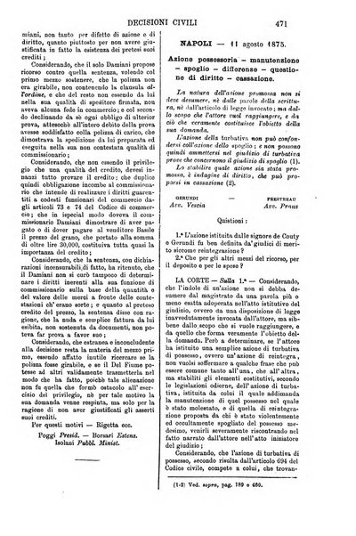 Annali della giurisprudenza italiana raccolta generale delle decisioni delle Corti di cassazione e d'appello in materia civile, criminale, commerciale, di diritto pubblico e amministrativo, e di procedura civile e penale