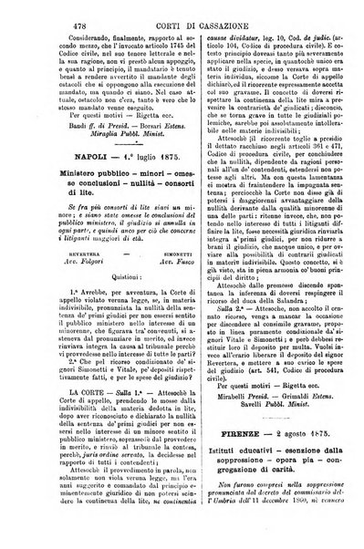 Annali della giurisprudenza italiana raccolta generale delle decisioni delle Corti di cassazione e d'appello in materia civile, criminale, commerciale, di diritto pubblico e amministrativo, e di procedura civile e penale