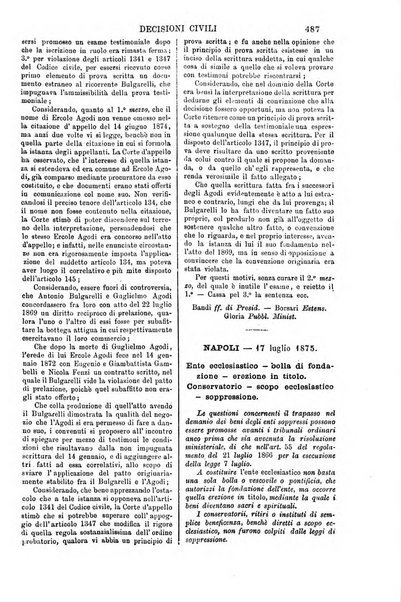 Annali della giurisprudenza italiana raccolta generale delle decisioni delle Corti di cassazione e d'appello in materia civile, criminale, commerciale, di diritto pubblico e amministrativo, e di procedura civile e penale