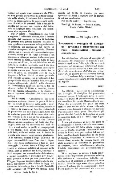 Annali della giurisprudenza italiana raccolta generale delle decisioni delle Corti di cassazione e d'appello in materia civile, criminale, commerciale, di diritto pubblico e amministrativo, e di procedura civile e penale