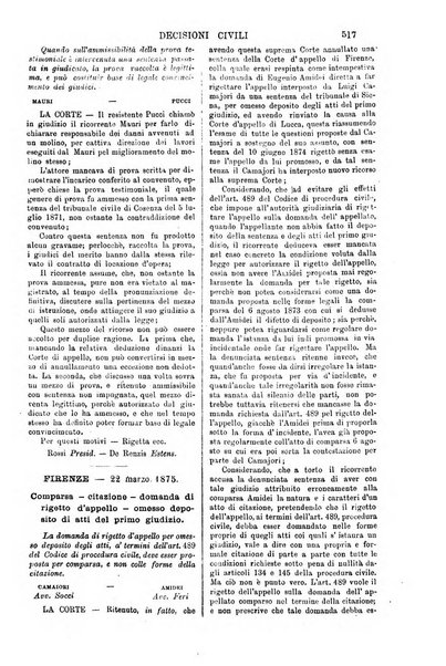 Annali della giurisprudenza italiana raccolta generale delle decisioni delle Corti di cassazione e d'appello in materia civile, criminale, commerciale, di diritto pubblico e amministrativo, e di procedura civile e penale