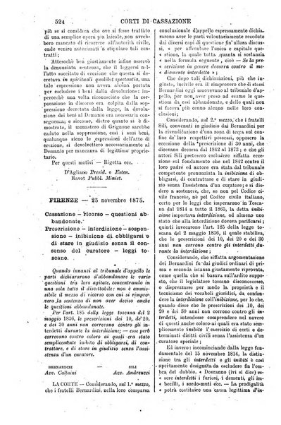 Annali della giurisprudenza italiana raccolta generale delle decisioni delle Corti di cassazione e d'appello in materia civile, criminale, commerciale, di diritto pubblico e amministrativo, e di procedura civile e penale