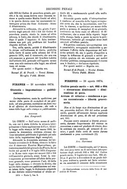 Annali della giurisprudenza italiana raccolta generale delle decisioni delle Corti di cassazione e d'appello in materia civile, criminale, commerciale, di diritto pubblico e amministrativo, e di procedura civile e penale