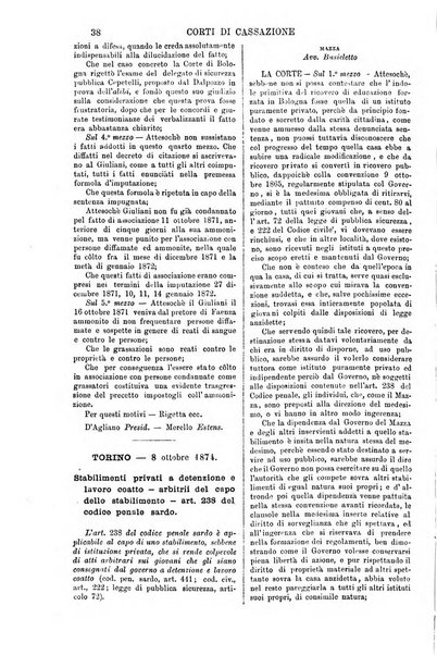 Annali della giurisprudenza italiana raccolta generale delle decisioni delle Corti di cassazione e d'appello in materia civile, criminale, commerciale, di diritto pubblico e amministrativo, e di procedura civile e penale