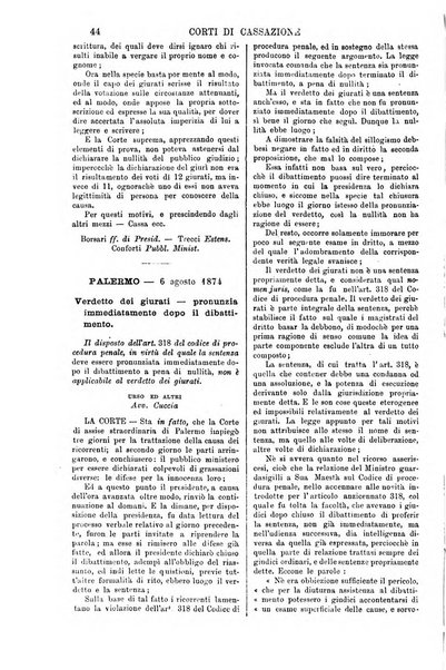 Annali della giurisprudenza italiana raccolta generale delle decisioni delle Corti di cassazione e d'appello in materia civile, criminale, commerciale, di diritto pubblico e amministrativo, e di procedura civile e penale