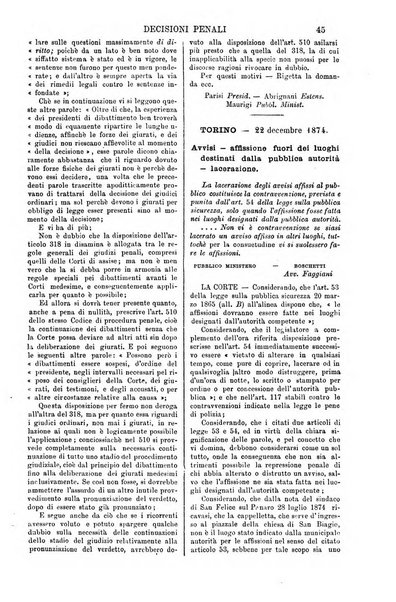 Annali della giurisprudenza italiana raccolta generale delle decisioni delle Corti di cassazione e d'appello in materia civile, criminale, commerciale, di diritto pubblico e amministrativo, e di procedura civile e penale